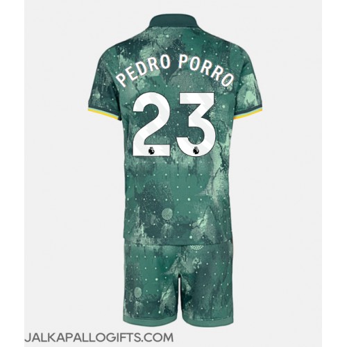 Tottenham Hotspur Pedro Porro #23 Kolmas Peliasu Lasten 2024-25 Lyhythihainen (+ Lyhyet housut)